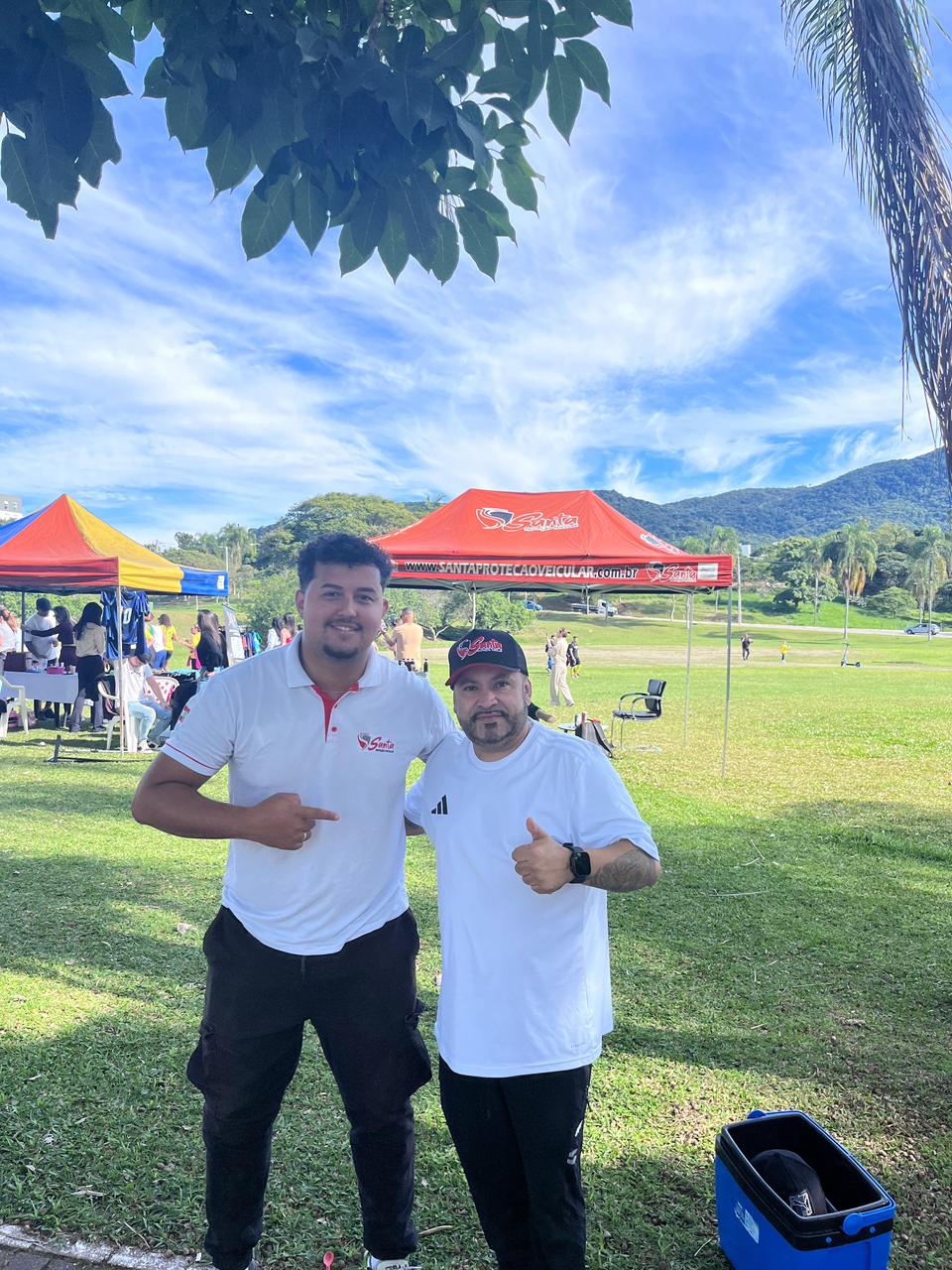 Equipe da Santa Proteção Veicular em ação comunitária